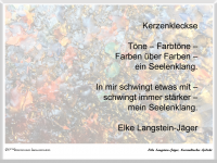Kerzenkleckse - Gedicht